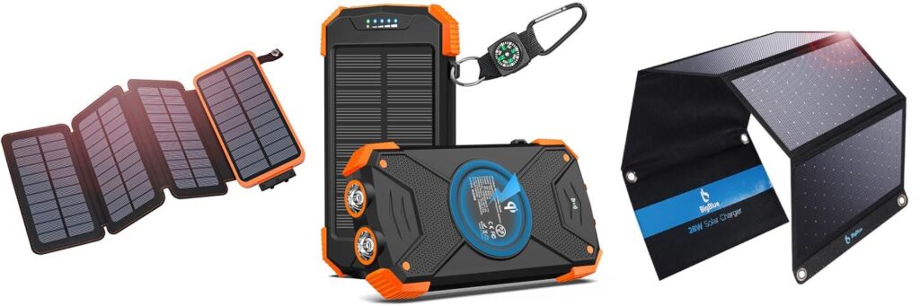 Lightweight Solar Charger For Backpacking combined image