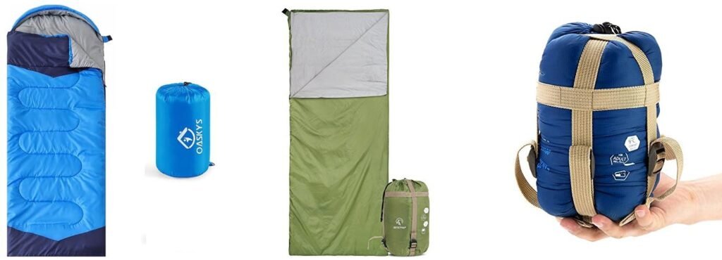 Lightweight Summer Sleeping Bag combined image