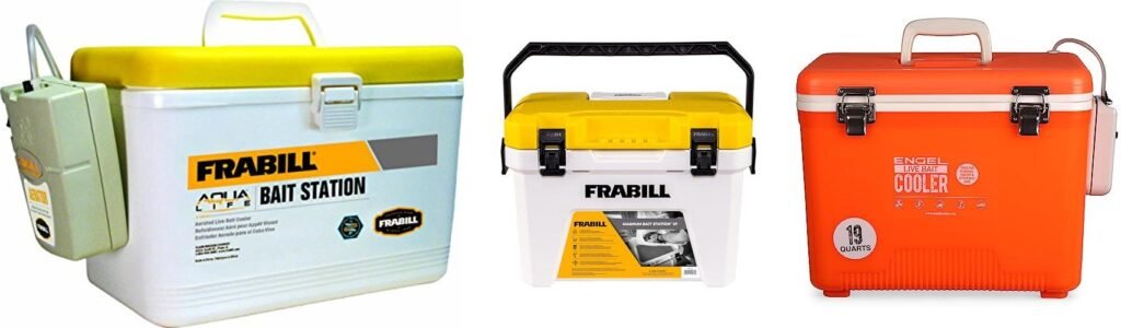 Live Bait Cooler With Aerator combined image