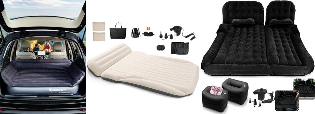 Minivan Air Mattress combined image