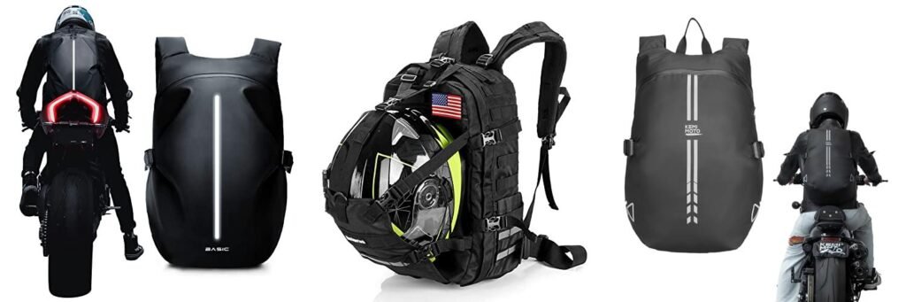 Motorcycle Backpack Waterproof combined image