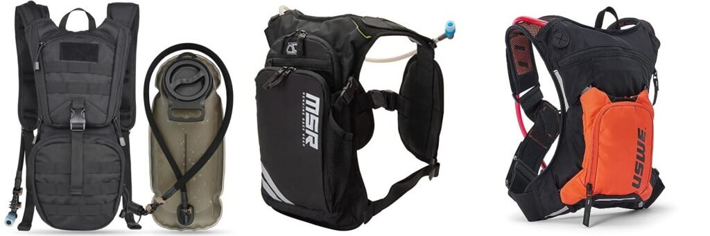 Motorcycle Hydration Pack combined image