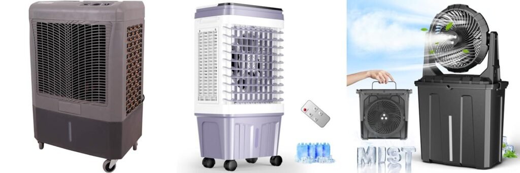 Outdoor Patio Air Cooler combined image