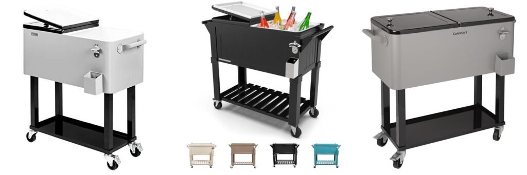 Patio Cooler Cart combined image