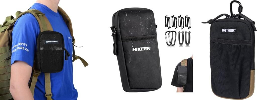 Phone Pouch For Backpacking combined image