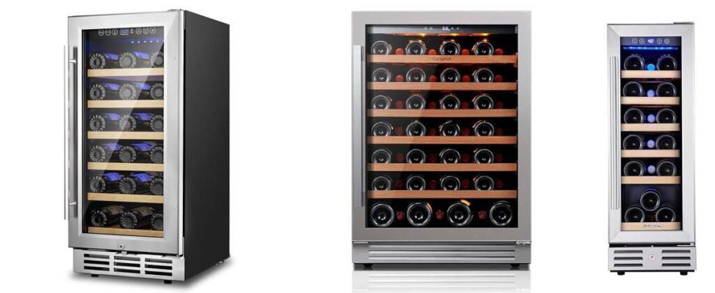 Rated Under Counter Wine Cooler combined image