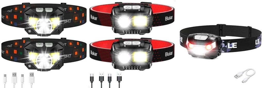 Running Headlamp Rechargeable combined image