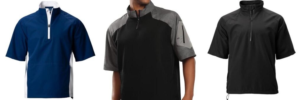 Short Sleeve Golf Rain Jacket combined image