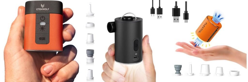 Sleeping Pad Pump combined image