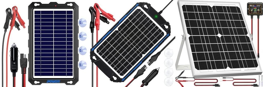 Solar Charger For Boat Battery combined image