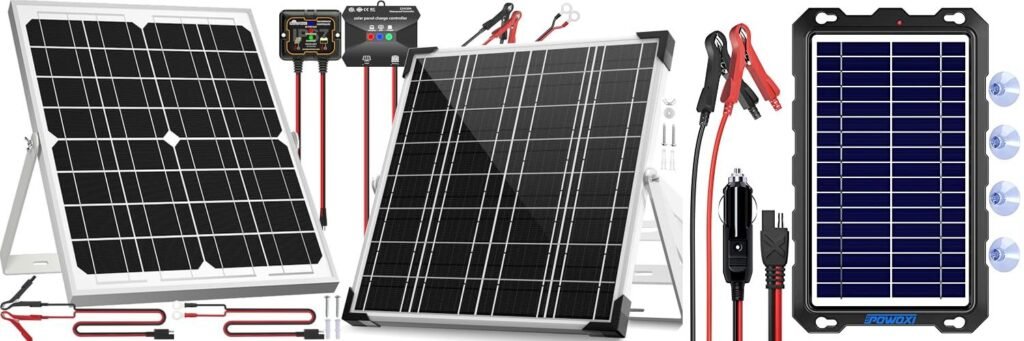 Solar Charger For Rv Battery combined image