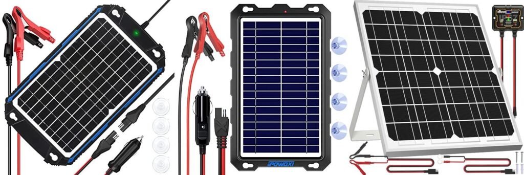 Solar Charger For Trolling Motor Battery combined image
