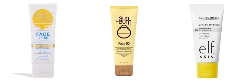 Sunscreen For Face Cruelty Free combined image