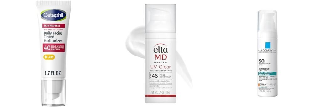 Sunscreen For Face Rosacea combined image