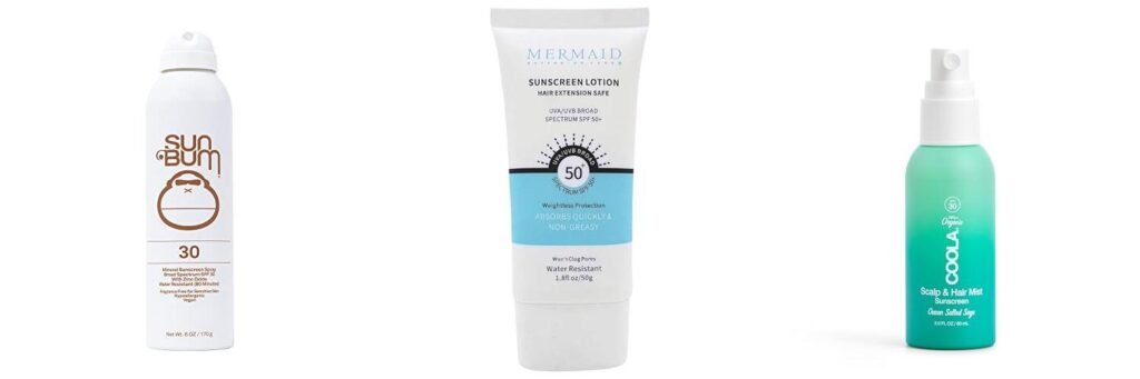 Sunscreen For Hair Extensions combined image