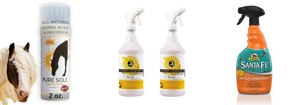 Sunscreen For Horses combined image