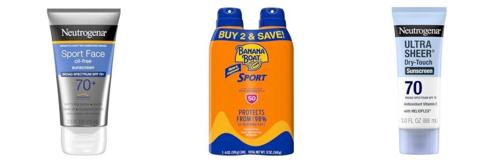 Sunscreen For Running combined image