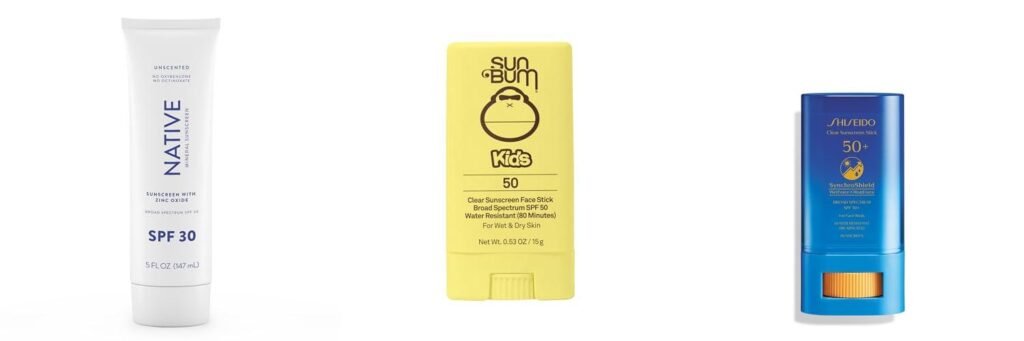 Sunscreen For Sweaty Skin combined image