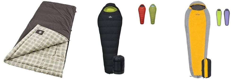 Synthetic Winter Sleeping Bag combined image