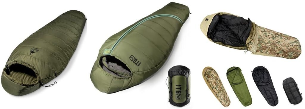 Tactical Sleeping Bag combined image