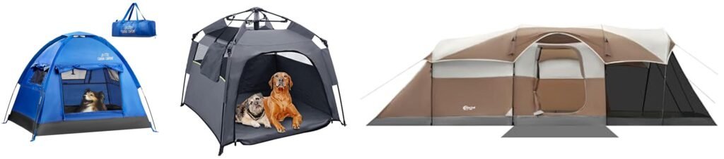 Tent For Camping With Dog combined image