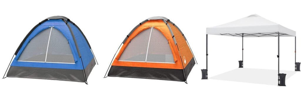Tents Under 100 Dollars combined image