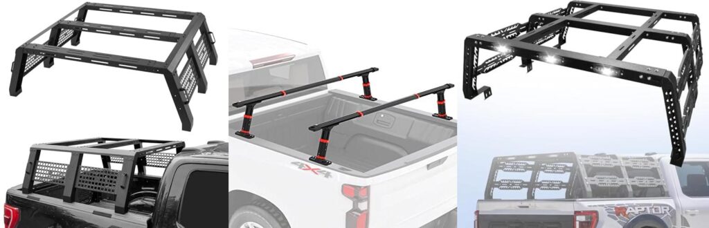 Truck Bed Rack For Roof Top Tent combined image