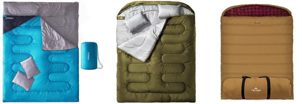Two Man Sleeping Bag combined image