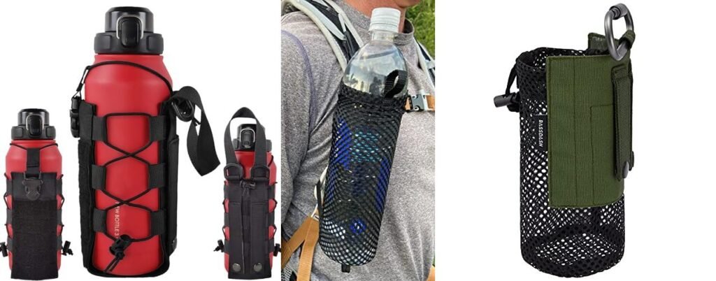 Water Bottle Holder For Backpack combined image