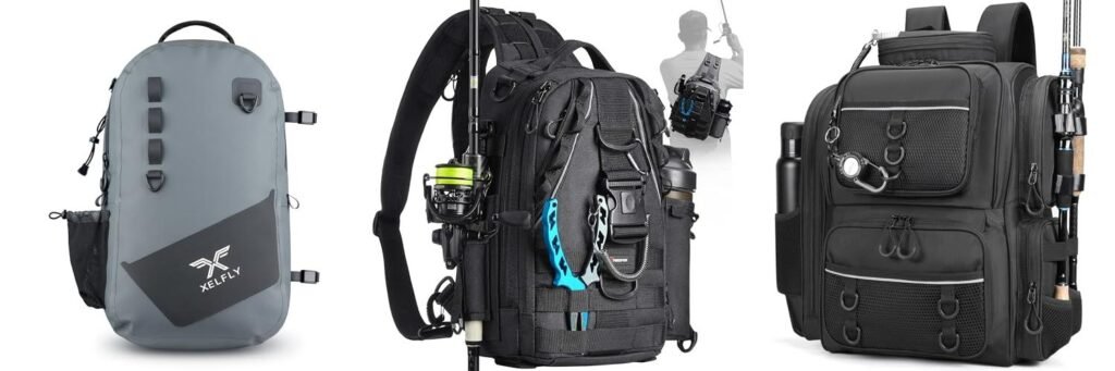 Waterproof Fishing Backpack combined image