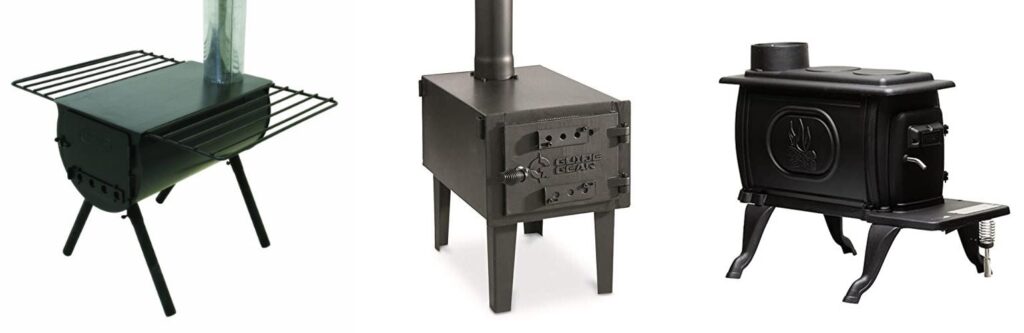 Wood Stove For Wall Tent combined image