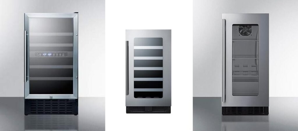 18 Inch Undercounter Wine Cooler combined image