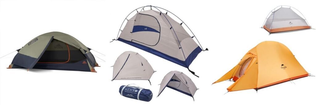 1P Backpacking Tent combined image