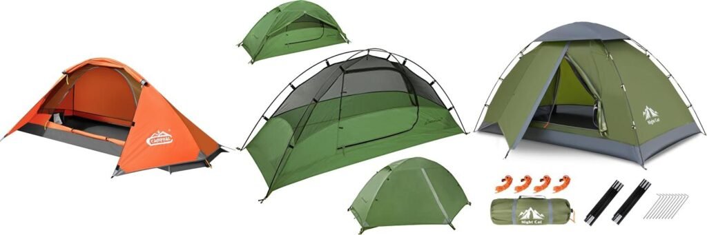 1 Man Backpacking Tent combined image