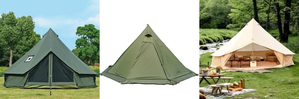 4 Season Tent With Stove Jack combined image