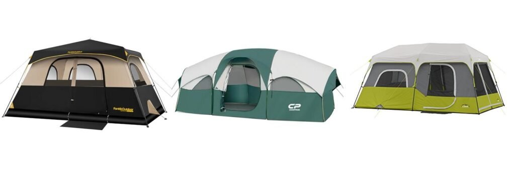 8 Person Pop Up Tent combined image