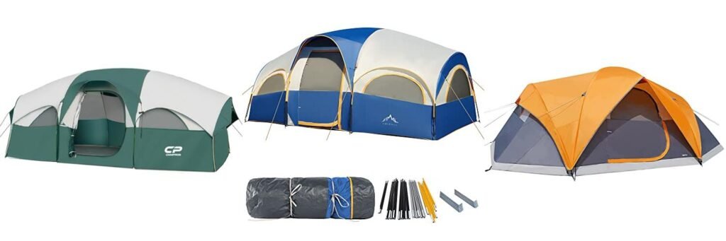 8 Person Tent For Wind And Rain combined image