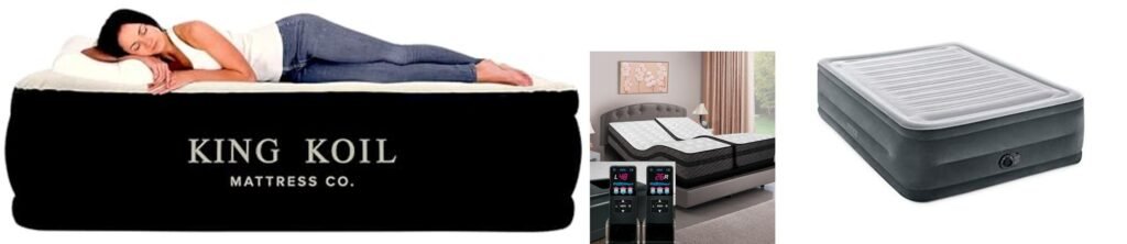 Adjustable Air Mattress combined image