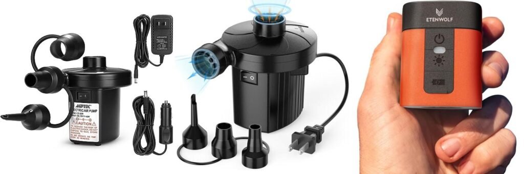 Air Mattress Inflator combined image