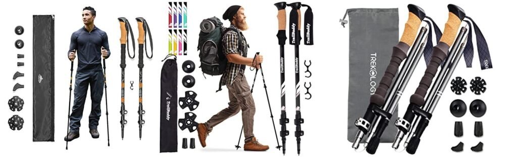 Aluminum Trekking Poles combined image