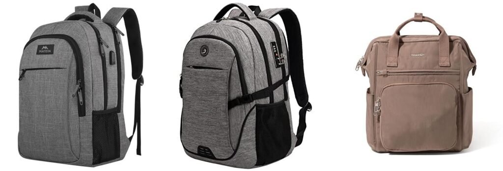 Anti Theft Travel Backpacks combined image