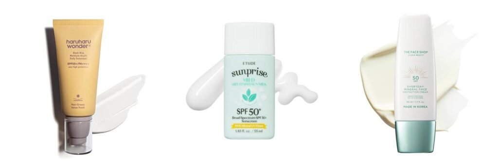 Asian Mineral Sunscreen combined image