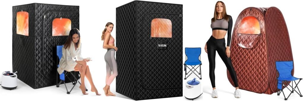 At Home Sauna Tent combined image