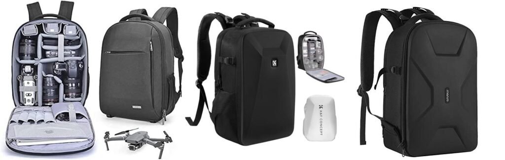 Backpack For Drone And Camera combined image