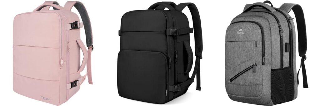 Backpack For Under Airplane Seat combined image