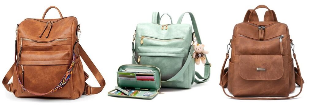 Backpack Purses For Moms combined image