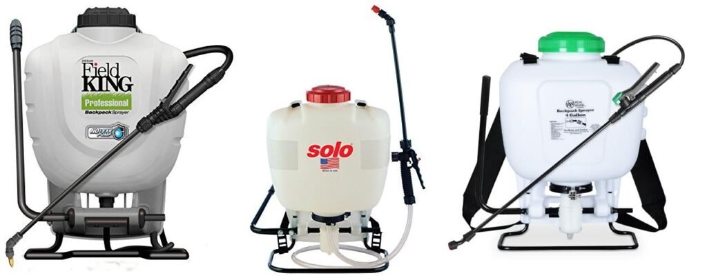 Backpack Sprayer For Weeds combined image