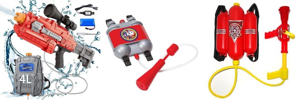 Backpack Water Gun combined image