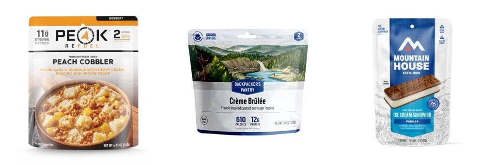 Backpacking Desserts combined image