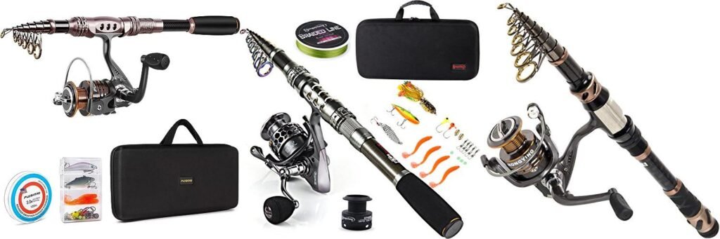 Backpacking Fishing Rod combined image